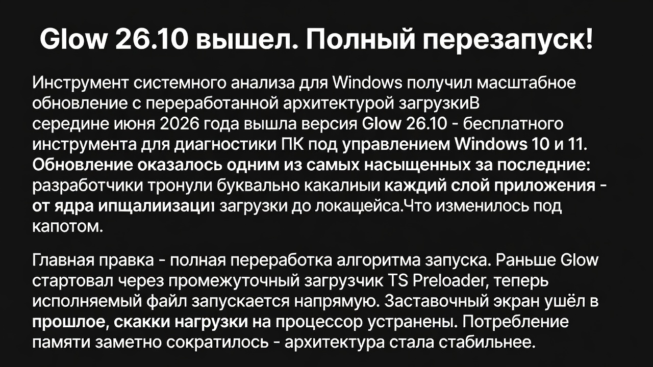 Glow 26.10 вышел. Полный перезапуск!