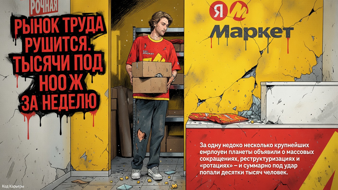 Рынок труда рушится. Тысячи под нож за неделю