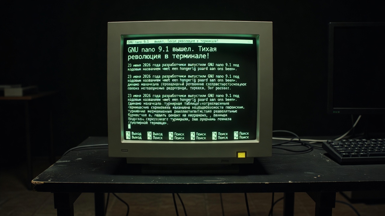 GNU nano 9.1 вышел. Тихая революция в терминале!